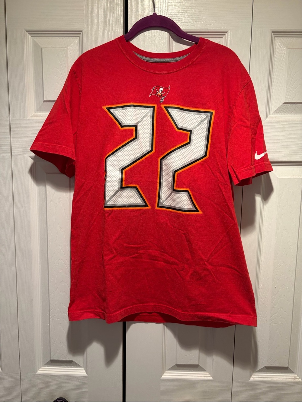 Nike Tampa Bay Buccaneers Doug Martin #22 Short Sleeve T-Shirt